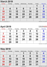 March April May 2019 Calendar Word March April May 2019calendars July Calendar August Calendar Calendar June
