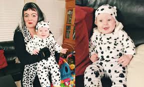 Can you remember the names of any of the family members that owned the precious little dalmatian how to make your own diy cruella deville halloween costume. Cruella De Vil And 1 Dalmatian Mom And Baby Halloween Costume Isleofhalloween Com