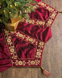Tree skirt handcrafted of rayon velvet. New 72 Christmas Tree Skirt Burgundy Gold Gold Christmas Tree Skirt Christmas Tree Skirt Gold Tree Skirt