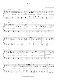 Surf Mesa Emilee Ily I Love You Baby Can T Take My Eyes Off Of You Sheet Music For Piano Piano Voice Guitar Musescore Com