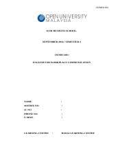 Context sentences for begitu in english. Oumh 2023 English For Workplace Communication 1 Oumh1303 Oum Business School September 2016 Semester 4 Oumh 2203 English For Workplace Course Hero