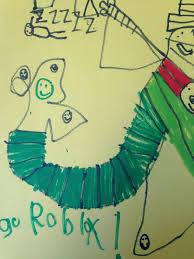 Back Of Art Folder Of 8 Year Old Male Bilingual Student 3rd Grader In Urbana Illinois Go Roblox Written On Bo Art Folder Childrens Art Geometric Shapes