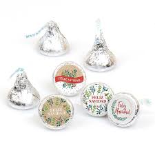 Lia december 4, 2013 at 8:03am. Feliz Navidad Holiday And Spanish Christmas Party Round Candy Sticker Favors Labels Fit Hershey S Kisses 108 Ct Bigdotofhappiness Com