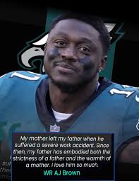 A.J. Brown opens up with a powerful story… 💬💙 His father — a real-life  hero — raised three kids