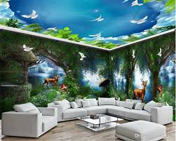 Making this choice depends on how much you dislike painting current wallpaper comes in every size, color, shape, and texture that you can imagine. 3d Wallpaper Living Room Whole House Background Wall Country Rural Fantasy Fairytale Forest Waterfall Mural Hd Wallpaper From Yunlin189 11 66 Dhgate Com