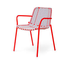 An Outdoor Stackable Chair That S Lightweight Colorful Design Milk Chair Woven Furniture Outdoor Chairs