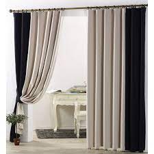 Your choice will set the interior style of the bedroom curtains and drapes can add character, soften the room with breezy ambiance, or create drama with. Simple Casual Blackout Curtain In Beige And Black Color For Bedroom Or Living Room Beige Curtains Living Room Black Curtains Living Room Curtains Living Room