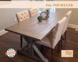 Farmhouse Table Farm House Trestle Table Dark Farm House Etsy Farmhouse Table Farmhouse Table Decor Farmhouse Dining Room Table