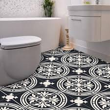 Tile Stickers Tiles For Kitchen Bathroom Back Splash Floor Decals Barolo Vinyl Tile Sticker Pack Color Black Tile Floor Vinyl Flooring Floor Stickers