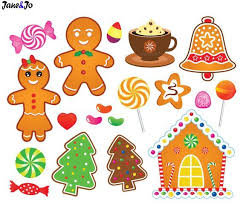 30 Gingerbread Clipartgingerbread Clipartschristmas Etsy Christmas Gingerbread Christmas Clipart Gingerbread House Candy