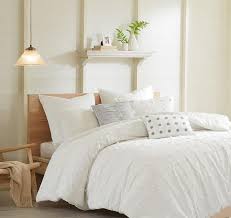 Cottage Pom Tufted Off White Comforter Set Comforter Sets Cotton Bedding Sets Home Decor