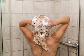 Woman Washing Her Hair Blonde Woman Washing Her Hair In A Shower Cabin Sponsored Hair Washing Woman Blonde Ca In 2020 Her Hair Blonde Shower Blonde Women