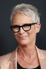 …a classic cut for ms. Jamie Lee Curtis Pixie Jamie Lee Curtis Hair Looks Stylebistro