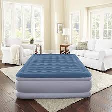 Shhjjpy Queen Size Air Mattress Blow Up Elevated Raised Air Bed Inflatable Airbed With Built In Electric Pump Storag Mattress Air Mattress Mattresses Reviews