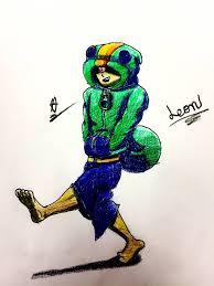 The blades deal less damage the farther they travel. Leon From Brawlstars By Jerbeardraws On Deviantart