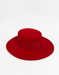 Catarzi Wide Brim Hat In Red At Asos Com Brim Hat Wide Brim Hat Wide Brimmed