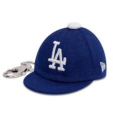 LA Dodgers MLB Mini Cap Dark Blue Key Chain