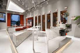 七月闲茶 常州环球港店on behance traditional dining modern materials small spaces