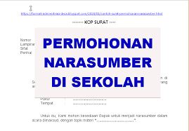 Surat permohonan narasumber merupakan surat yang bertujuan untuk memohon dan mengundang seseorang untuk menjadi narasumber pada suatu acara kegiatan, baik di suatu instansi pemerintahan maupun swasta ataupun organisasi. 15 Contoh Surat Permohonan Narasumber 2020 Format Administrasi Desa