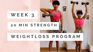 20 minute strength workout with weights