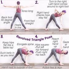 Yoga Digest On Instagram One Of My Favorite Asanas Revolved Or Twisting Triangle Pose Parivrtta Trikonasana T Basic Yoga Poses Yoga Help How To Do Yoga