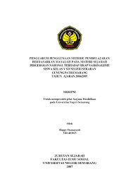 Seramai 1,979 pelajar usim yang berada di kampus terlibat dalam program pergerakan pulang berhari raya dengan 538 orang daripadanya memilih untuk pulang ke kampung menggunakan kenderaan universiti bermula 8 sehingga 11 mei ini. Skripsi Pendidikan Penggunaan Metode Pembelajaran Berdasarkan Masalah