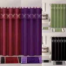 So, here's ambesonne's online shower curtain shop to turn your plain bathroom into living concepts. 4pc Bathroom Set Bath Mats Fabric Shower Curtain With Rings Butterfly Printed Ebay