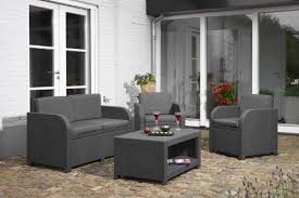 Allibert 192737 Lounge Set Modena Set Rattanoptik Kunststoff Anthrazit Garden Sofa Set Cheap Garden Furniture Rattan Furniture Set