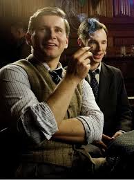 Here I Am Allen Leech And Benedict Cumberbatch As John Allen Leech Downton Abbey Cast Benedict Cumberbatch