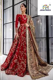 Latest Simple Unique Red Embroidery Lehenga Choli Red Bridal Dress Pakistani Bridal Wear Indian Bridal Outfits