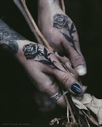 Two Black Roses On Thumbs Black Rose Tattoos On Both Thumbs Hand Tattoos For Guys Hand Tattoos Hand Tattoos For Women
