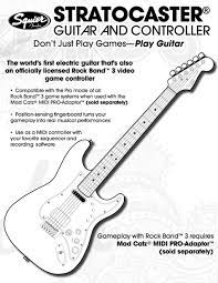 Squier Stratocaster Guitar And Controller Manual Pdf Download Manualslib