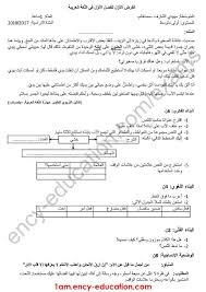 فرض الثلاثي الأول لغة عربية 1 متوسط