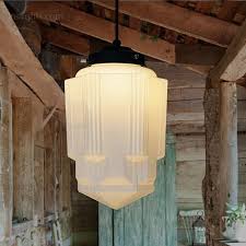 Ua0583 hl deco sunburst 33ø : Art Deco Milk Glass Pendant Light