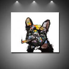 They make your pictures and paintings look a lot more fresh and cool, and helps to add a few beautiful elements to the walls. Cool Dog Hand Painted Modern Home Decor Wall Art Painting