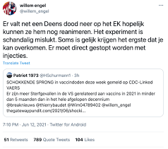 He started fund raising after engel said van ranst. Willem Engel Is Echt Knettergek Met Tweet Over Christian Eriksen Vk Magazine