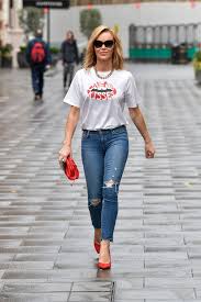 People who liked amanda holden's feet, also liked Amanda Holden Rocks In A Logo T Shirt And Skinny Jeans As She Leaves Global Studios In London 03 16 2021 Celebskart