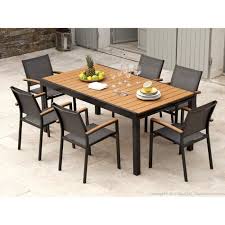 Moderne, pratique et design, le salon de jardin complet en acier ou aluminium proposé par hcommehome vous permettra d'accueillir votre famille et. Table De Jardin Alu Extensible Novocom Top