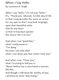 When I Say Hello By Laurence A Singh Poem About Reading Between The Lines And The Hidden Feelings We May Have For Others My Poetry Sayings I Said Hello