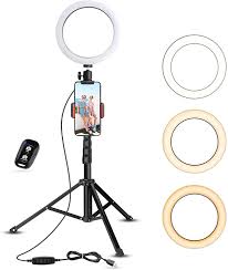 This layered christmas card idea is another way to create a 3d effect, with christmas trees as the focal point of your homemade card. Amazon Com Ubeesize Selfie Ring Light With Tripod Stand Cell Phone Holder For Live Stream Makeup Mini Led Camera Ringlight For Youtube Videos Photography