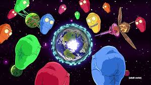 Hd Wallpaper Earth Wallpaper Rick And Morty Show Me What You Got Floating Heads Wallpaper Flare