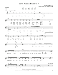Misheard lyrics (also called mondegreens) occur when people misunderstand the lyrics in a song. The Searchers Love Potion Number 9 From The Daily Ukulele Arr Liz And Jim Beloff Sheet Music Pdf Notes Chords Oldies Score Ukulele Download Printable Sku 184347