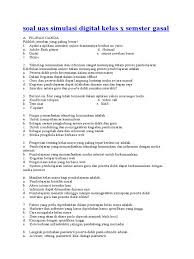 Soal dan jawaban uts sejarah indonesia kelas 10 semester 2. Soal Simdig Semester 2 Kelas 10