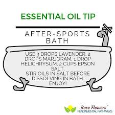 After A Long Day Of Sports I Love Putting A Few Drops Of Essential Oil And Epsom Salt In M Diy Essential Oil Recipes Essential Oil For Men Essential Oil Blends
