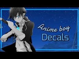 Roblox anime decal ids part 2!! Bloxburg Anime Boy Decals Youtube