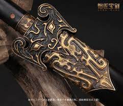 拙匠龙泉宝剑汉剑秦剑战神剑战国剑花纹钢刀 tribal tattoos martial arts tribal