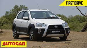 While both cars are merely cosmetically butched up versions of the standard hatchbacks, it's these looks. Toyota Etios Cross First Drive Video Review Autocar India Youtube