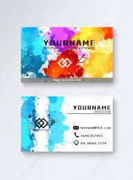 Everyone's expecting the rectangle, but you can do interesting things with printers these days. Artist Business Cards Template Image Picture Free Download 450000214 Lovepik Com