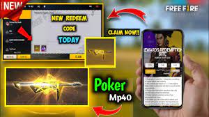 Players can redeem these codes for free diamonds, skins, characters and other rewards. Poker Mp40 Redeem Code Ff Redeem Code 10 April 2021 Freefire Today Redeem Code Youtube