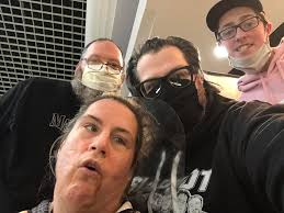 Hailey Bieber out at community goods coffee shop in West Hollywood, today.